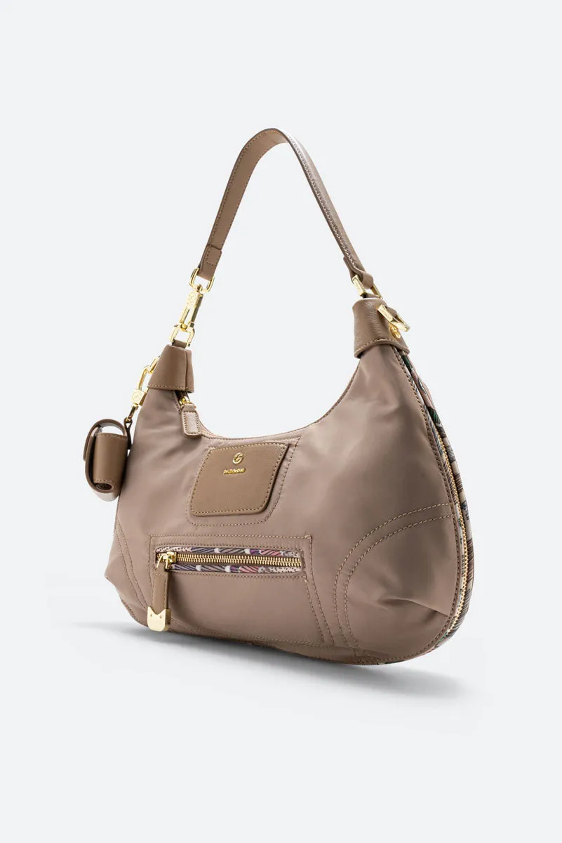 Gattinoni Colorsoul Hobo geantă bej nailon