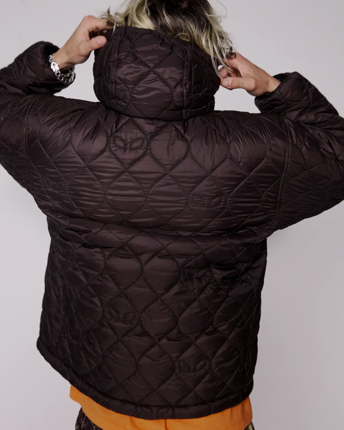 No Problemo Reversible Alien-O Puffer geaca negru