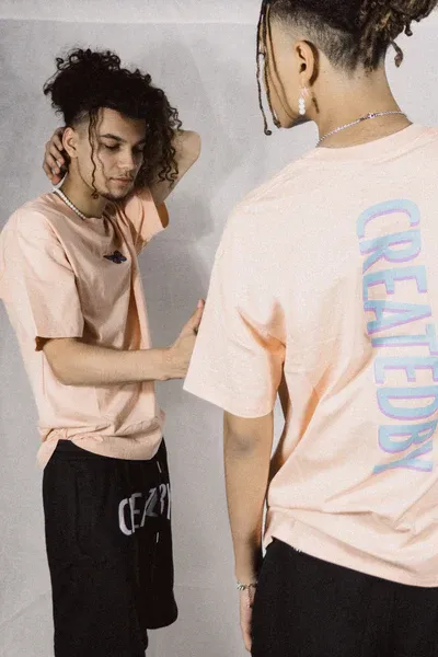 CREATEDBY Butterfly V2 tricou greu oversize brodat
