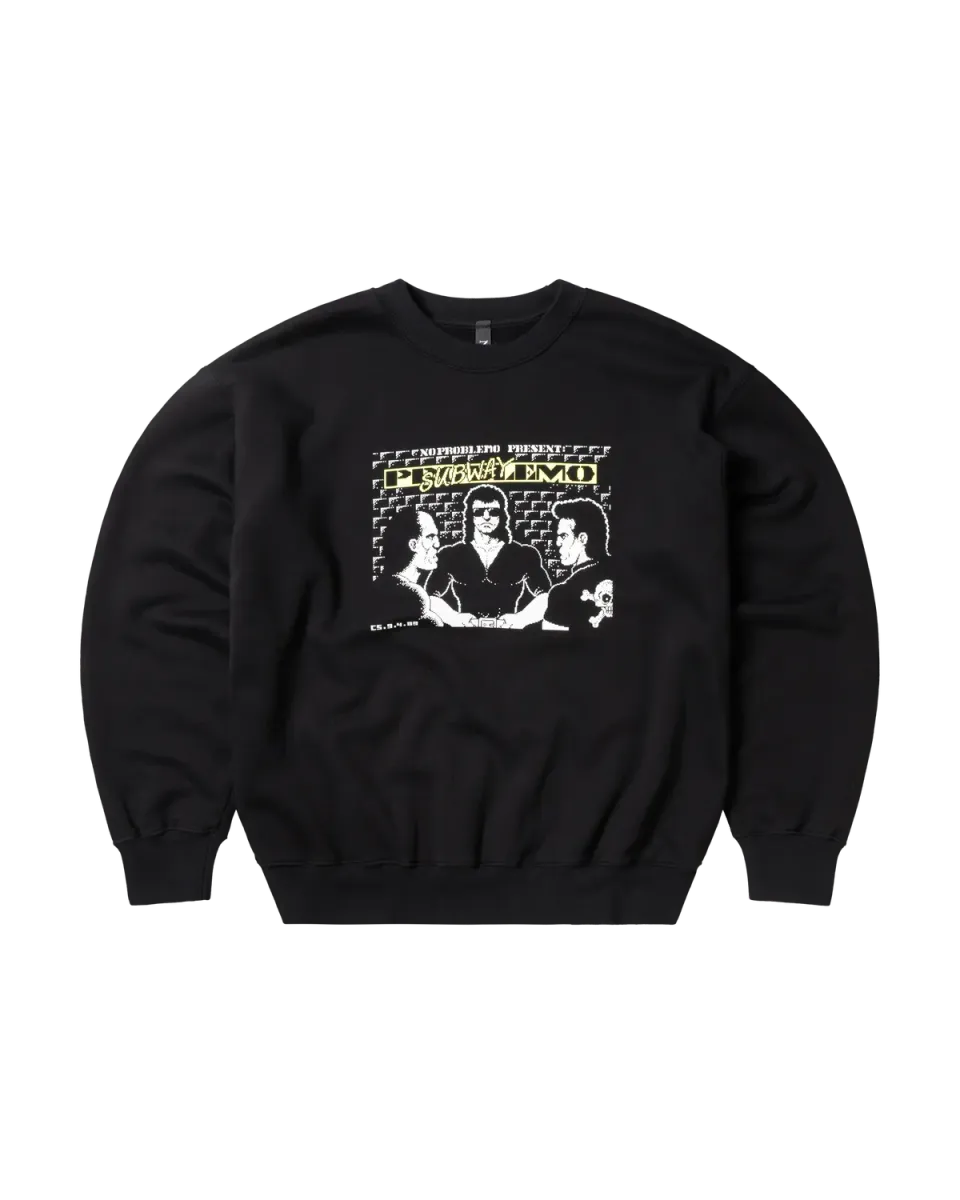 No Problemo Subway Crew Neck Sweat hanorac negru M