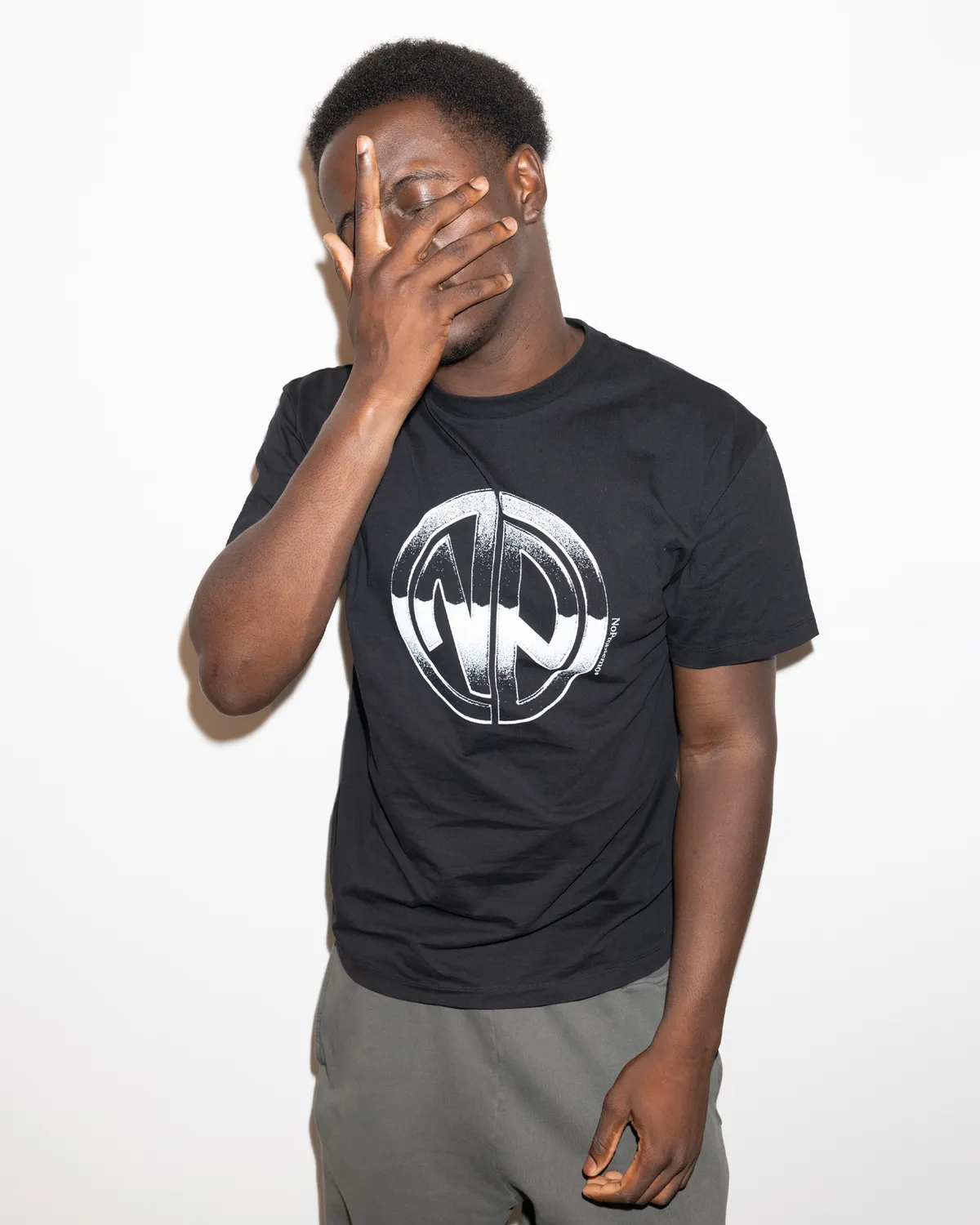 No Problemo Chromed SS Tee tricou negru bumbac