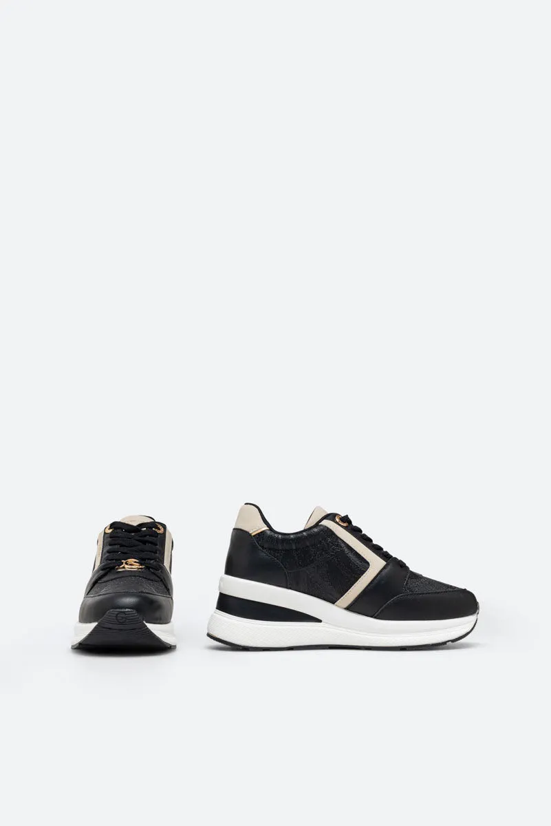Gattinoni Planetarium New Edison sneakers negri platformă