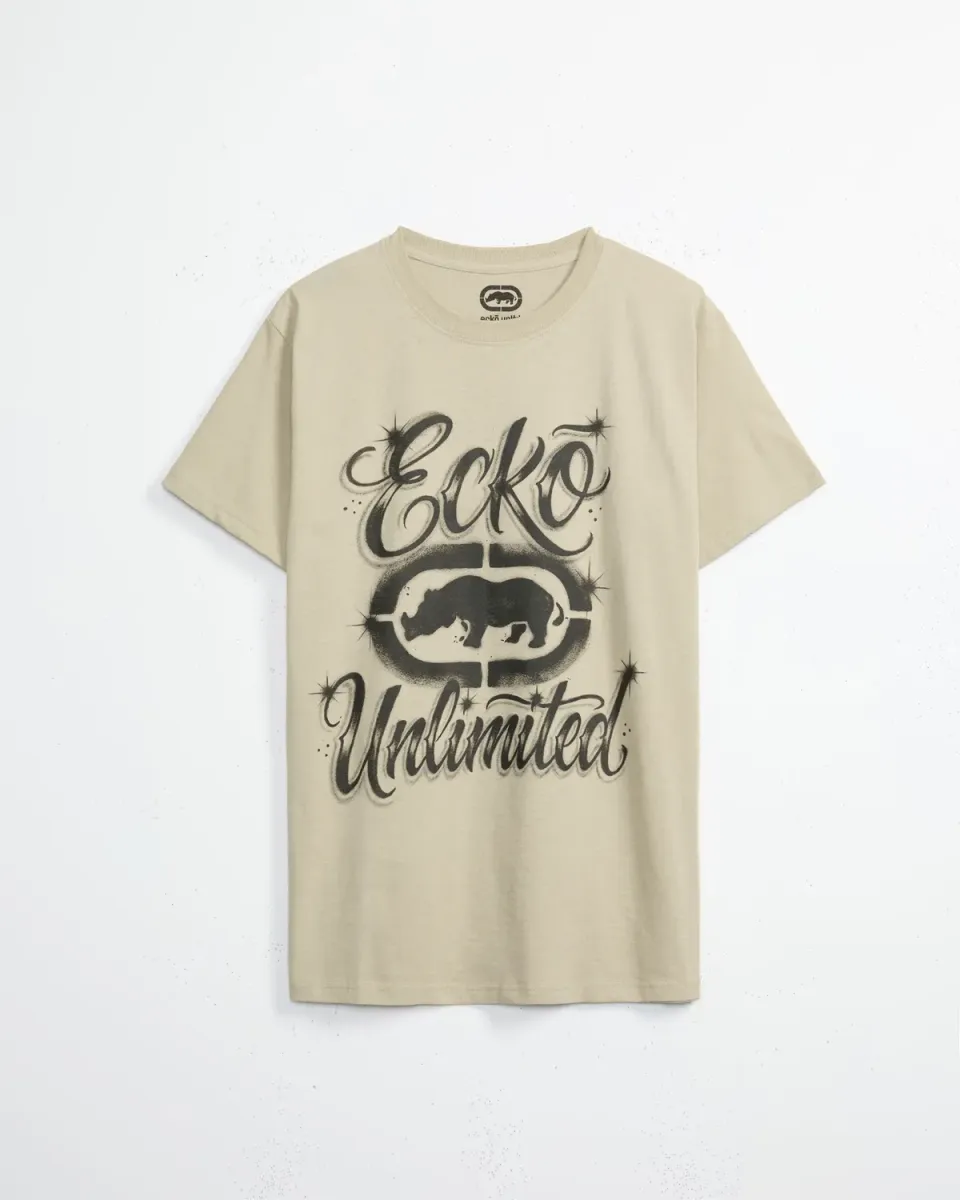 Ecko Red Relentless Rhino tricou barbati airbrush