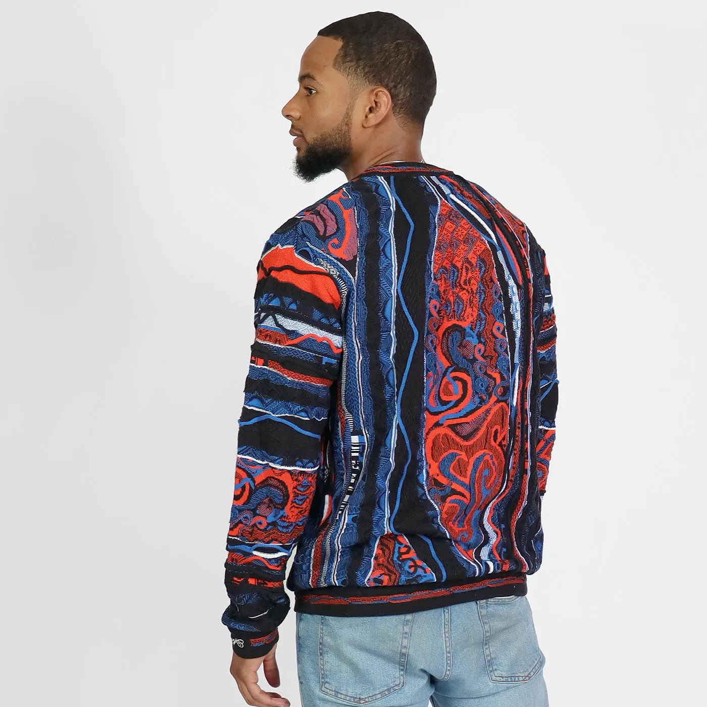 COOGI Classic Crew Orange Black pulover bumbac
