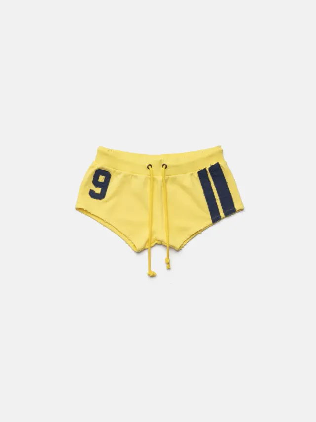 Enrage 2010 Micro Shorts pantaloni scurți galben bumbac