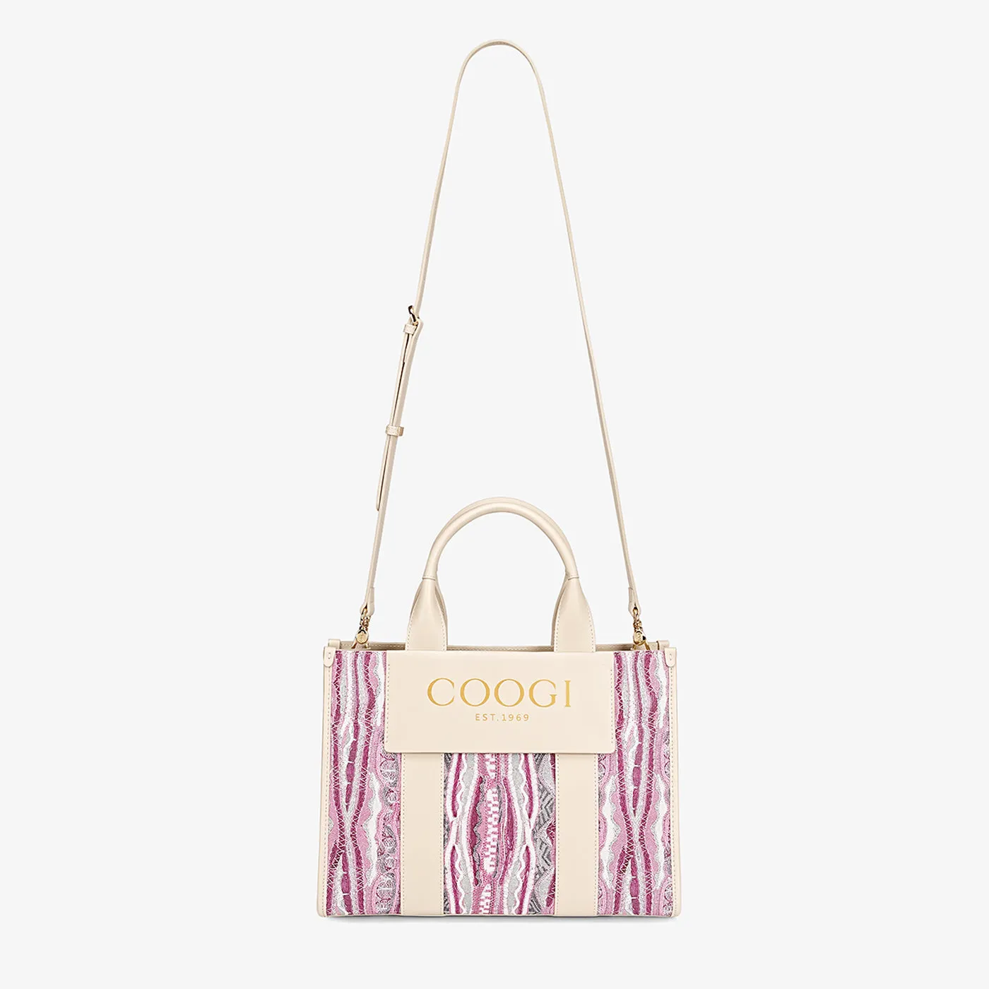 COOGI Hamptons Tote geanta fuchsia piele sintetica