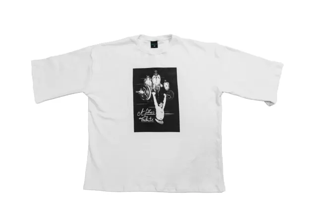 CREATEDBY A Father's Tribute tricou maneca lunga alb
