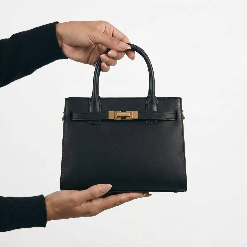 COOGI Saint-Tropez Tote geanta piele neagra
