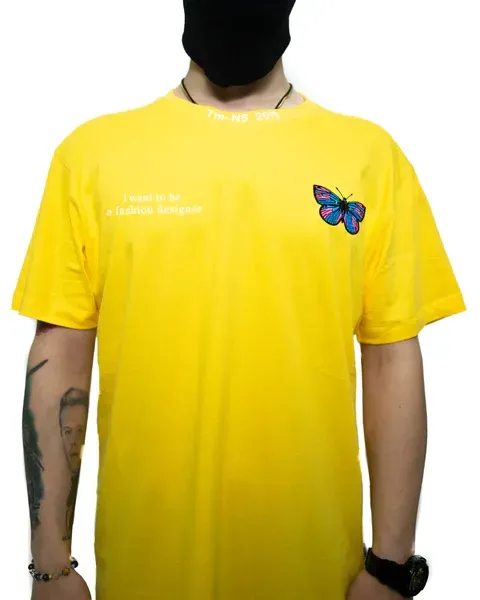 CREATEDBY Designer tricou heavy broderie fluture