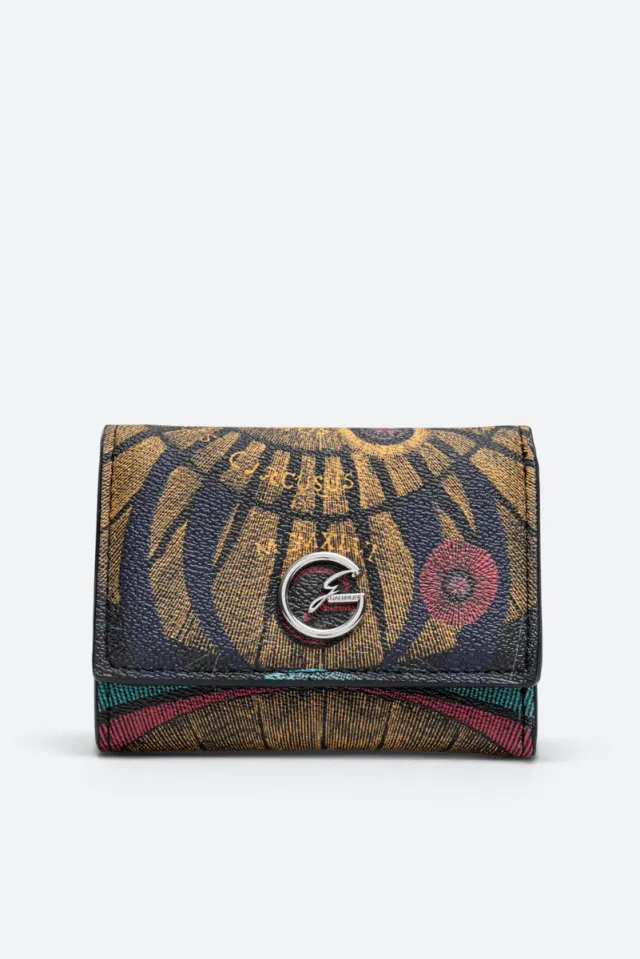 Gattinoni Planetarium Small Flap portofel negru mic