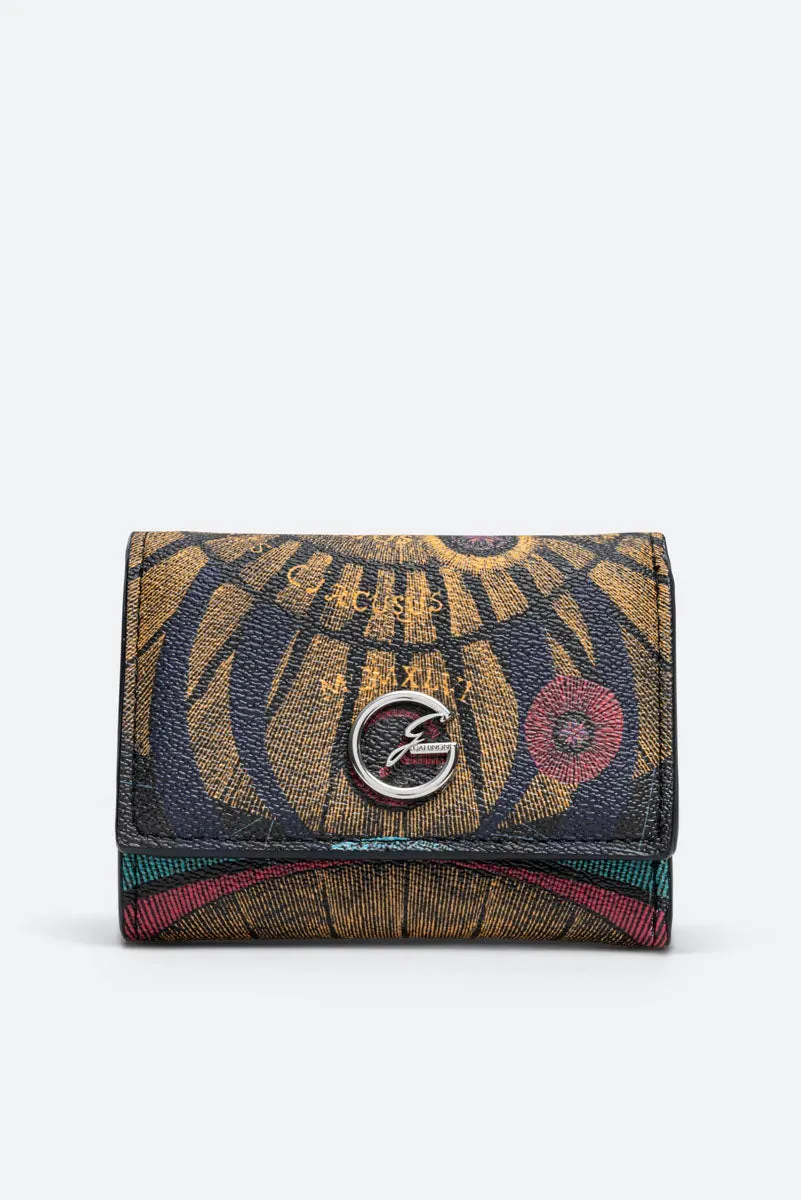 Gattinoni Planetarium Small Flap portofel negru mic