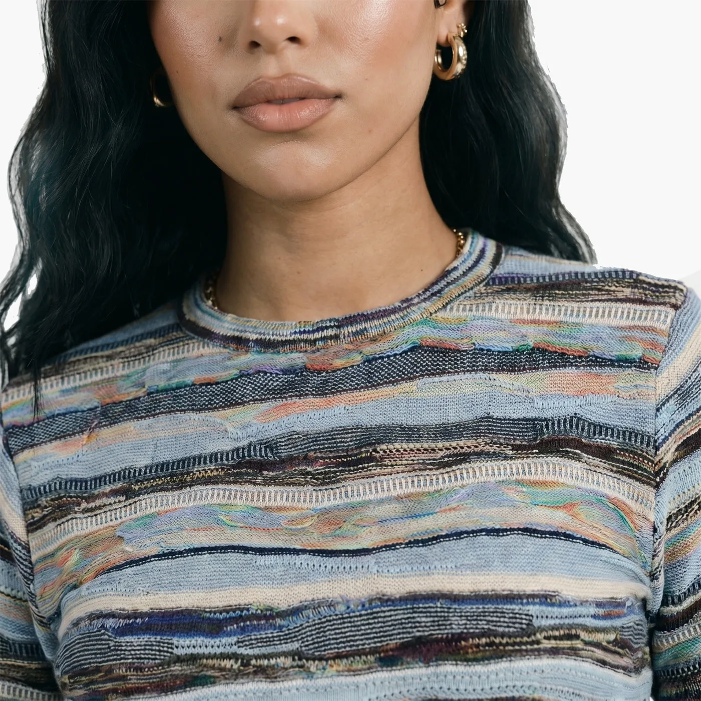 COOGI All-Season bluză tricotată damă albastru multicolor