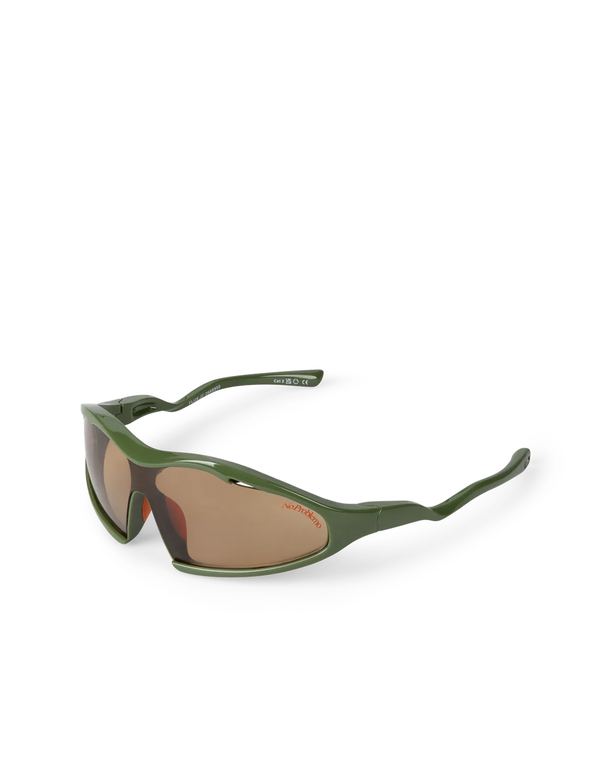 No Problemo Flux ochelari soare verde crom