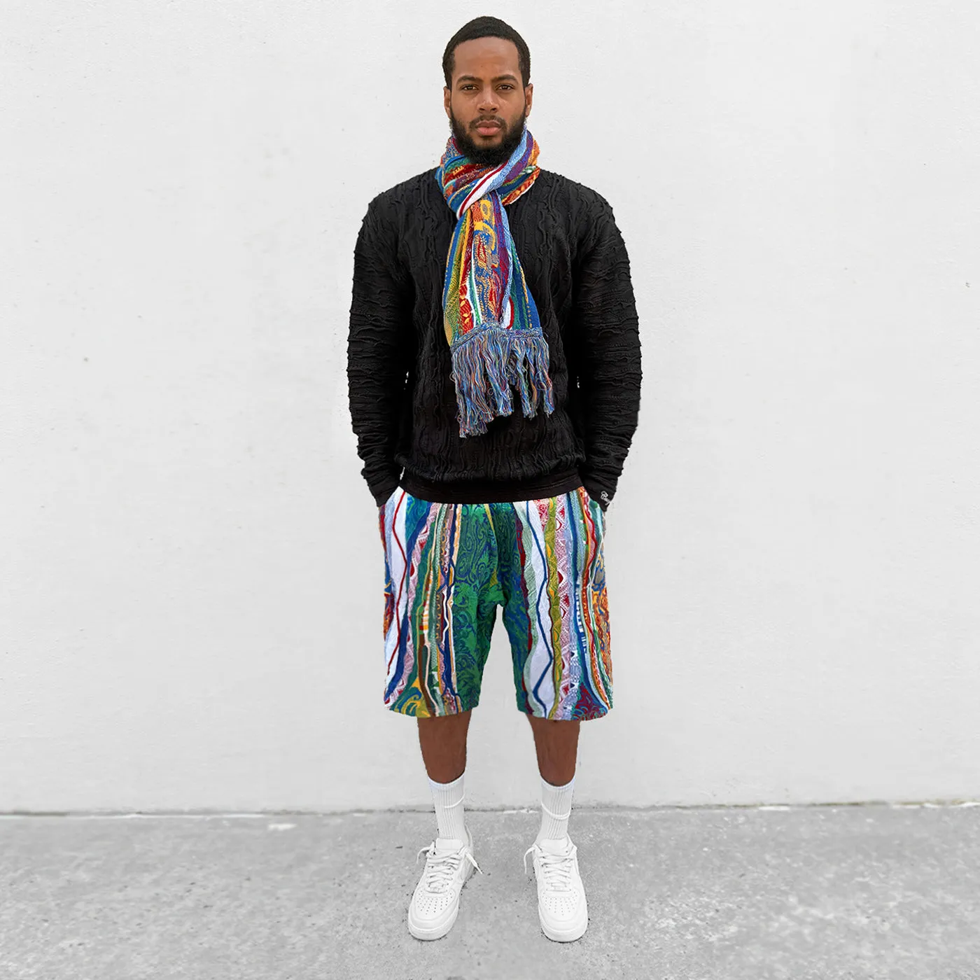COOGI Classic Knit fular tricot multicolor 77 inch
