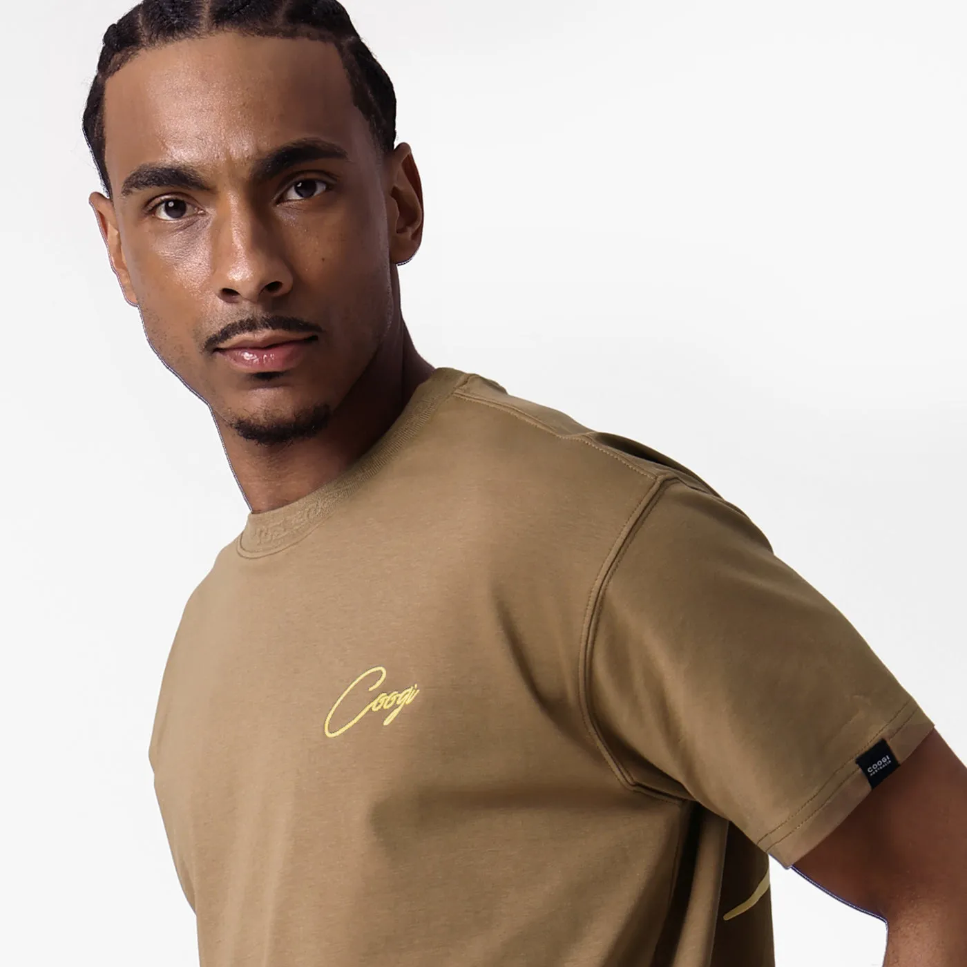 COOGI Script Tee tricou maro bumbac