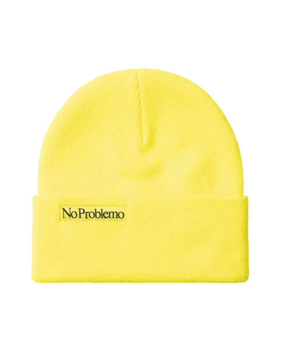 No Problemo Mini Kruger caciula galben fluo acrilic