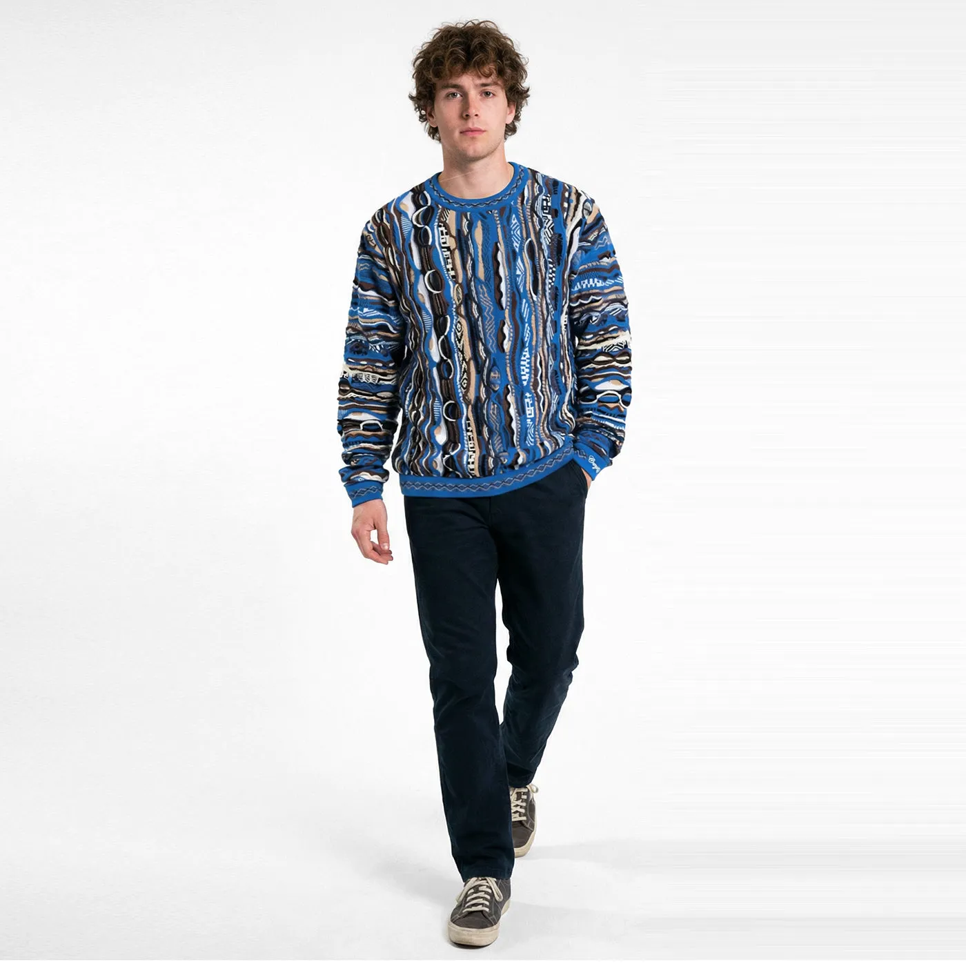 COOGI Vegas Crewneck pulover multicolor bumbac mercerizat