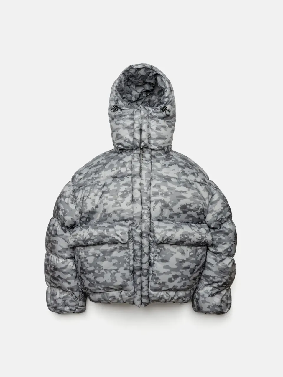 Enrage Puffy Digital Camo geaca groasa cu gluga detasabila