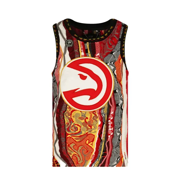 COOGI X NBA X Protege Atlanta Hawks vestă tricot multicolor