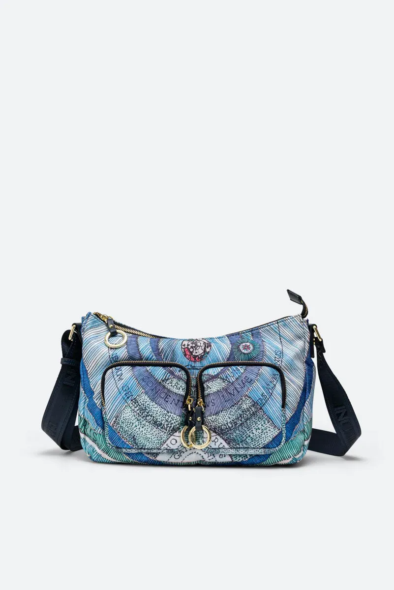 Gattinoni Maya Acquamarine geanta de umar albastra