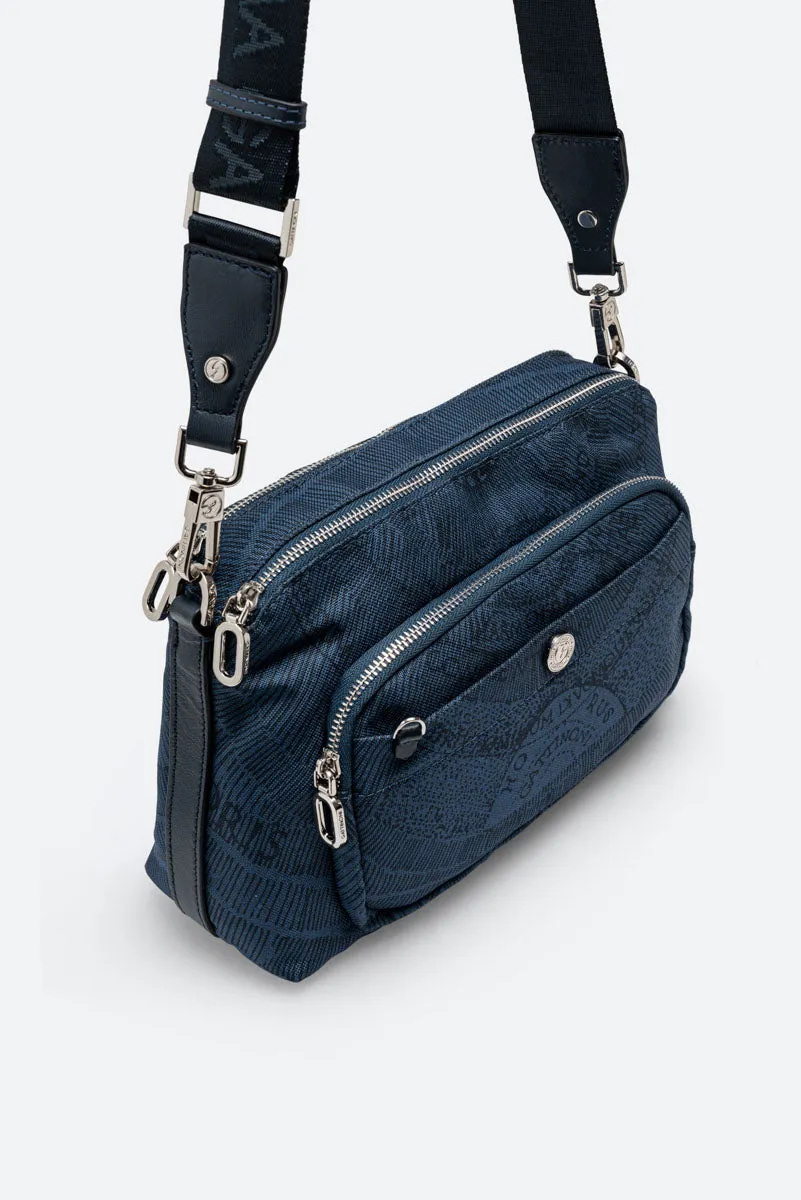 Gattinoni Maya Experience Blue geanta crossbody 28 cm nailon