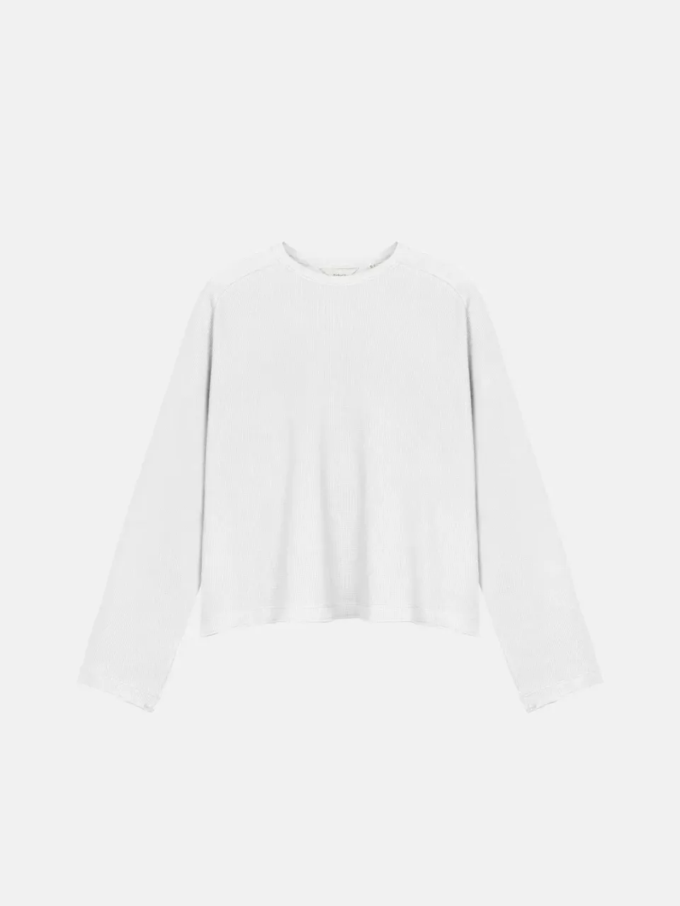 Enrage Thermal bluza alba waffle bumbac maneca lunga