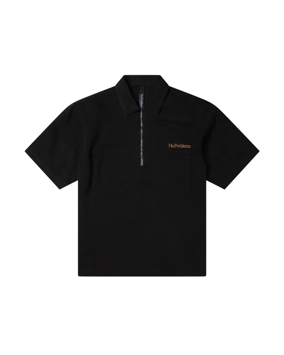 No Problemo Mini Problemo SS Work camasa neagra twill