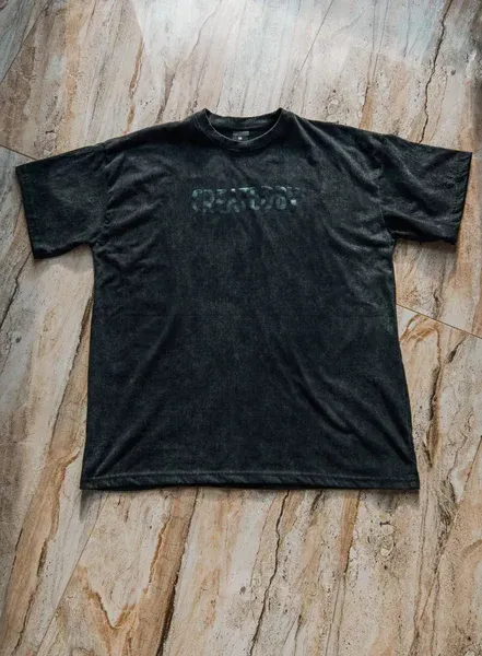 CREATEDBY Evolution tricou oversize gri spalat 250g