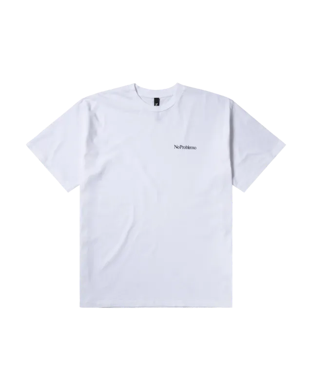 No Problemo Mini Problemo tricou alb bumbac mânecă scurtă