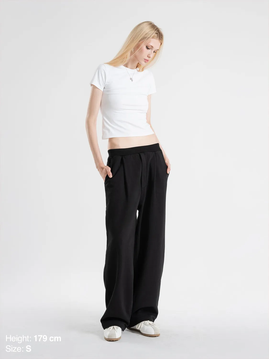 Enrage Pleated Sweatpants pantaloni negri bumbac