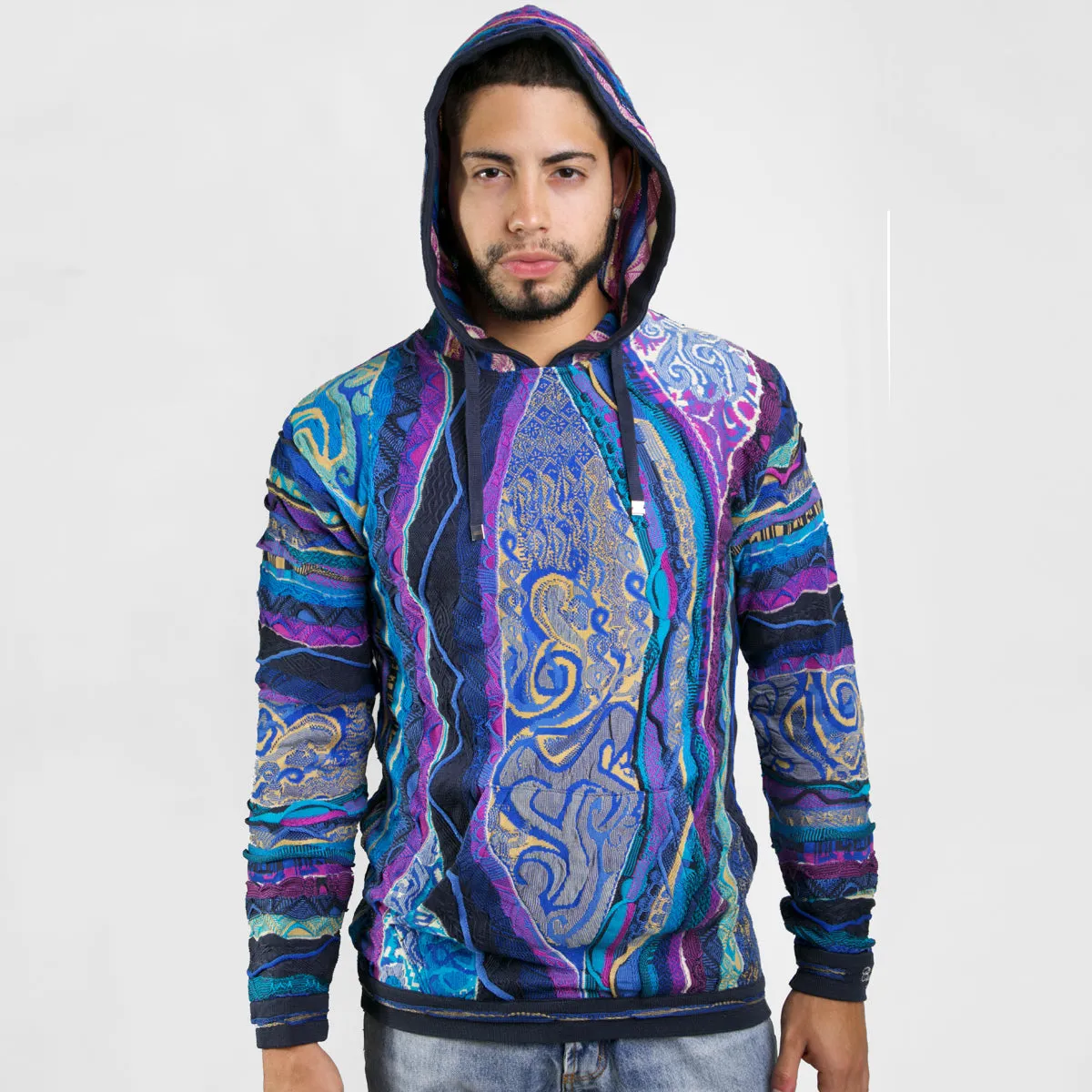 COOGI Classic Blues hanorac tricotat albastru-auriu