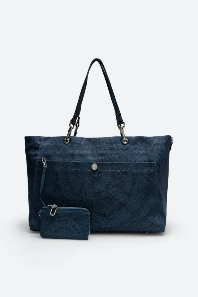 Gattinoni Maya Experience geanta umar albastra nylon