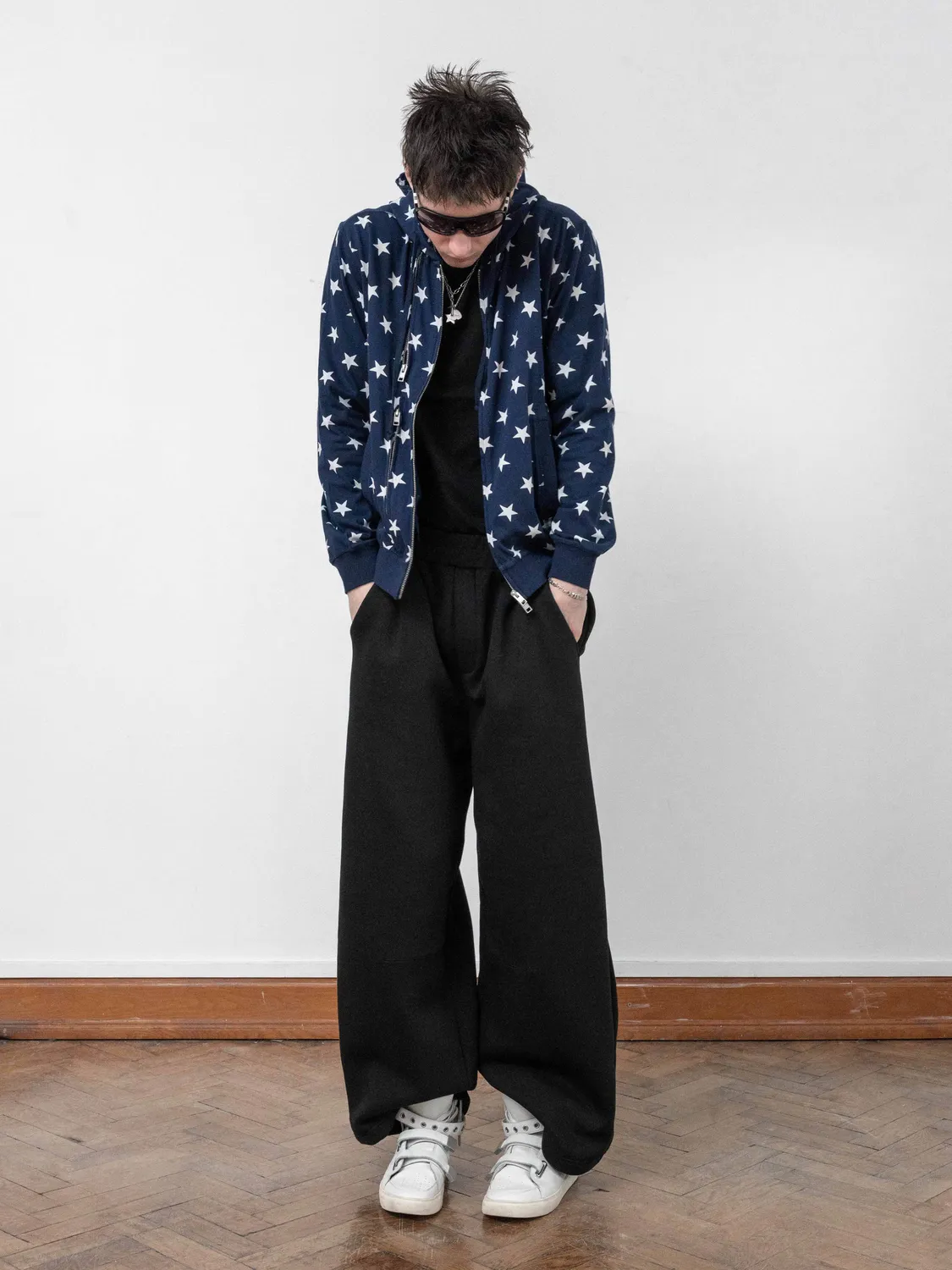 Enrage Slim Zip Hoodie hanorac stars fermoar