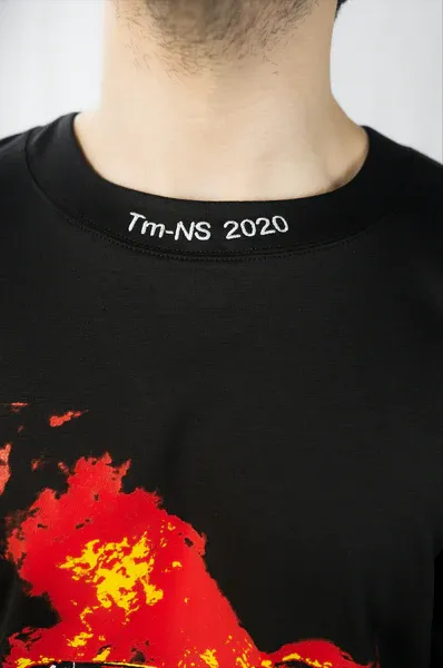 CREATEDBY Burn The Snow tricou greu box fit scurt