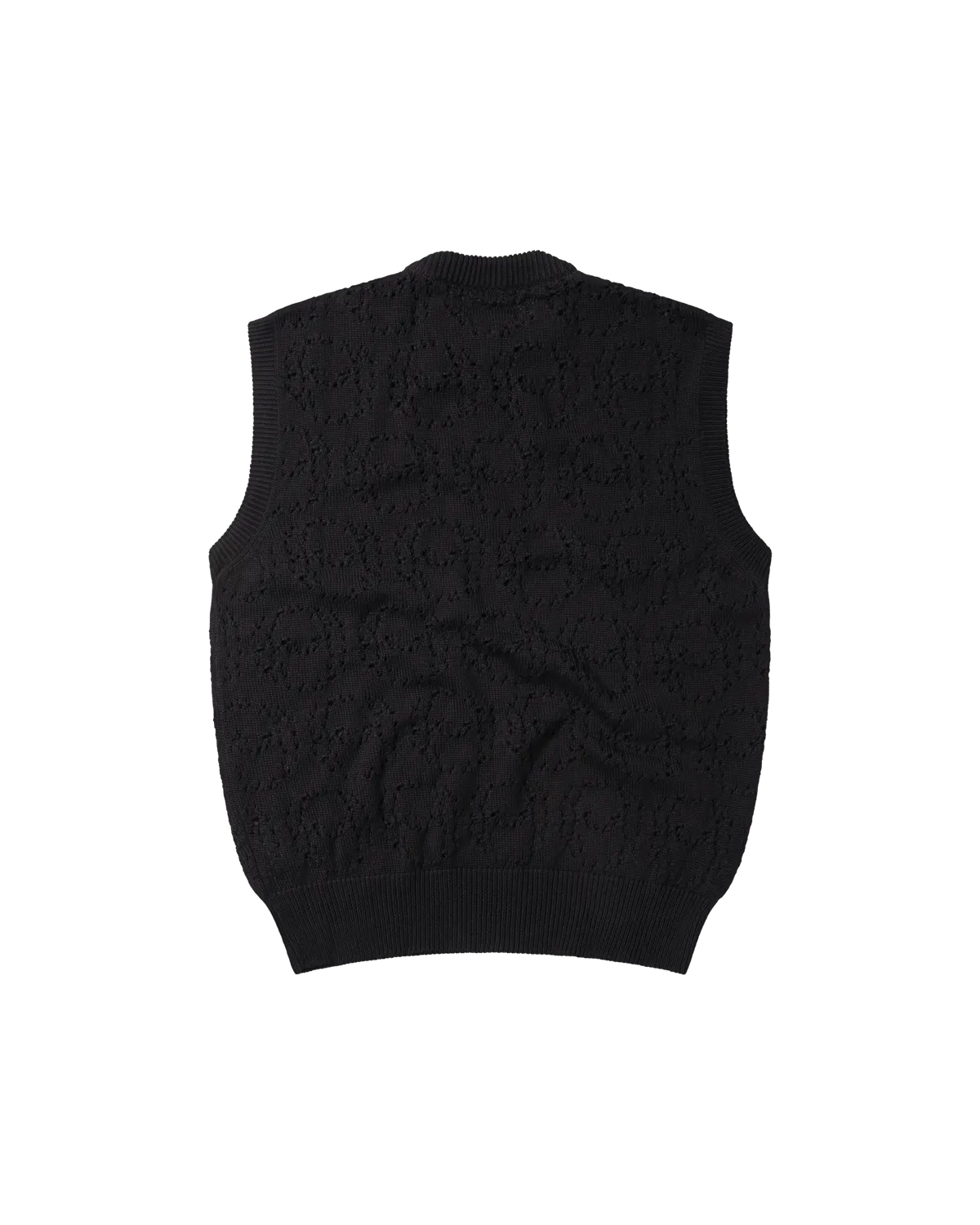 No Problemo Alien-O Lace Cotton Vest vestă neagră