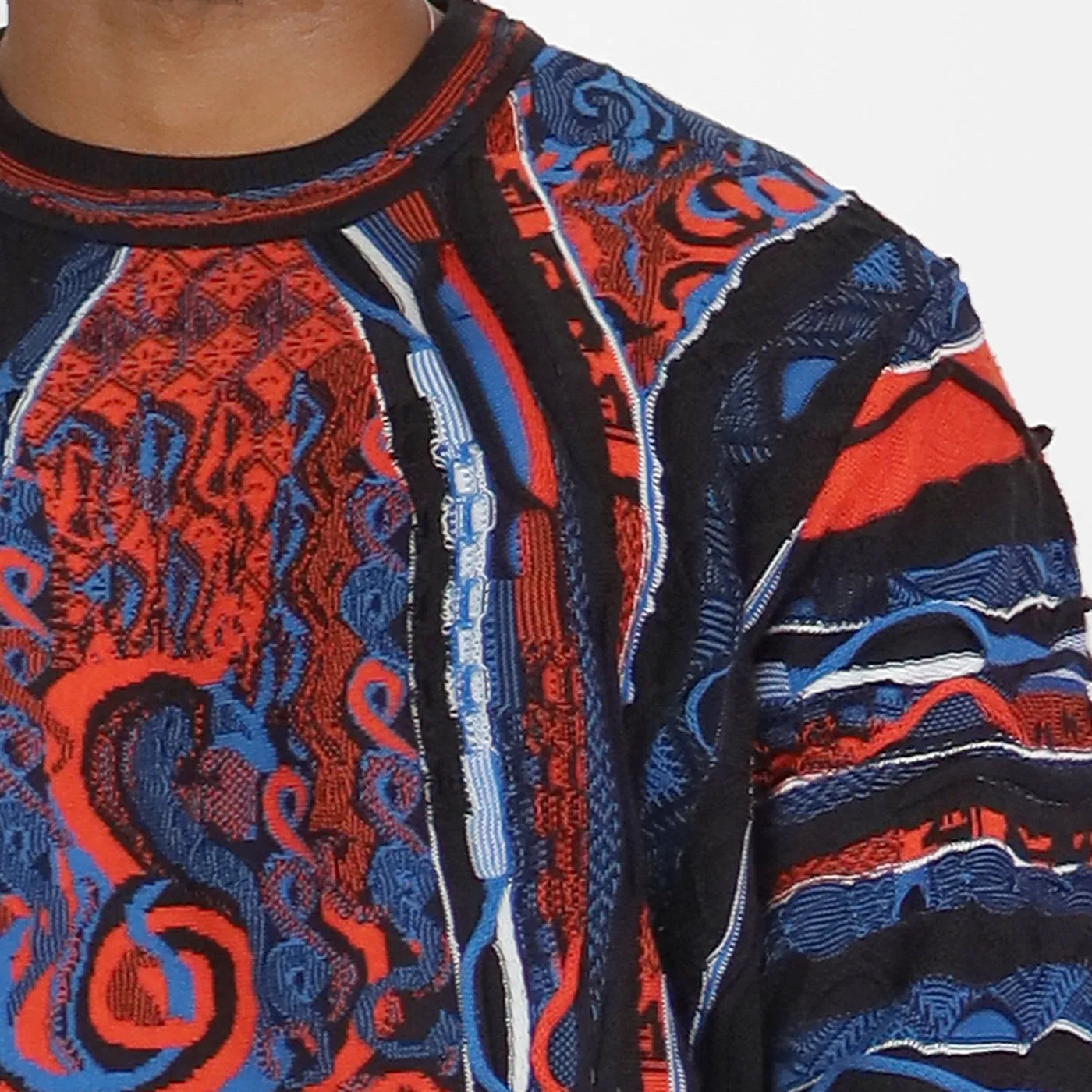 COOGI Classic Crew Orange Black pulover bumbac