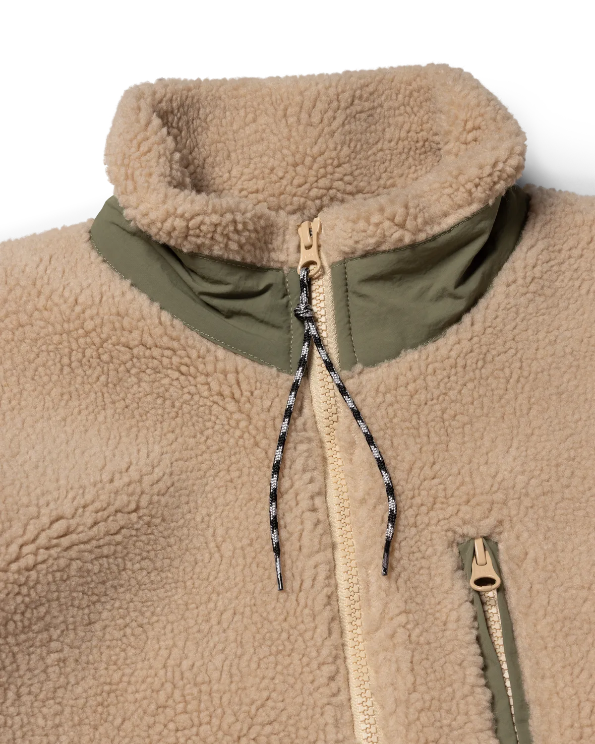 No Problemo Heavy Fleece geacă ecru polar