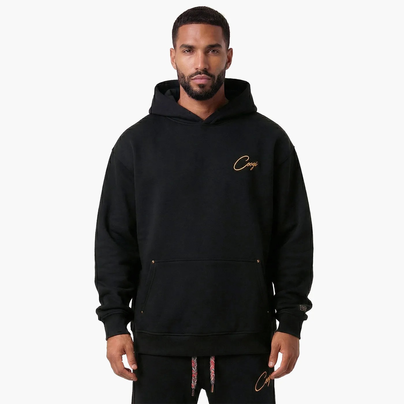 COOGI Crown Reserve Script hanorac oversized negru fleece