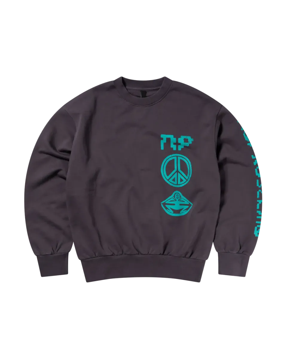 No Problemo Space Travel hanorac gri fleece