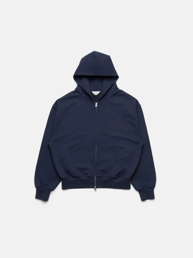 Enrage Blanc Zip Hoodie hanorac bleumarin bumbac
