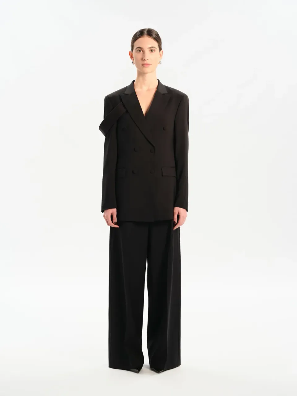 Dualitae ANAIS costum negru dama sacou + pantaloni lana
