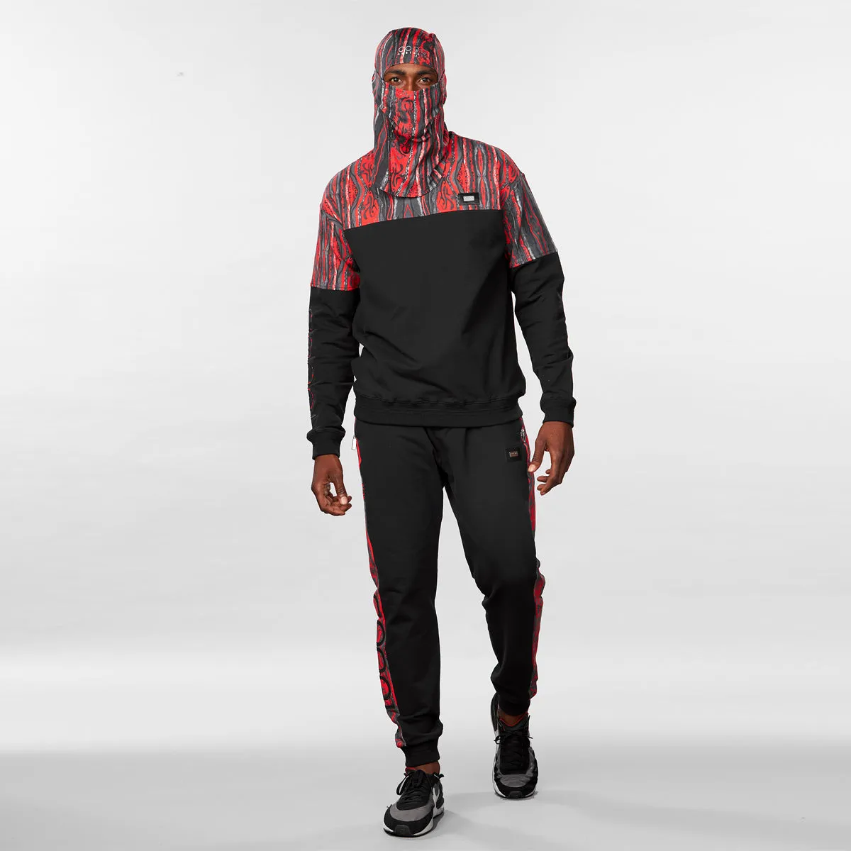 COOGI Classic Red-Black joggeri negri din bumbac