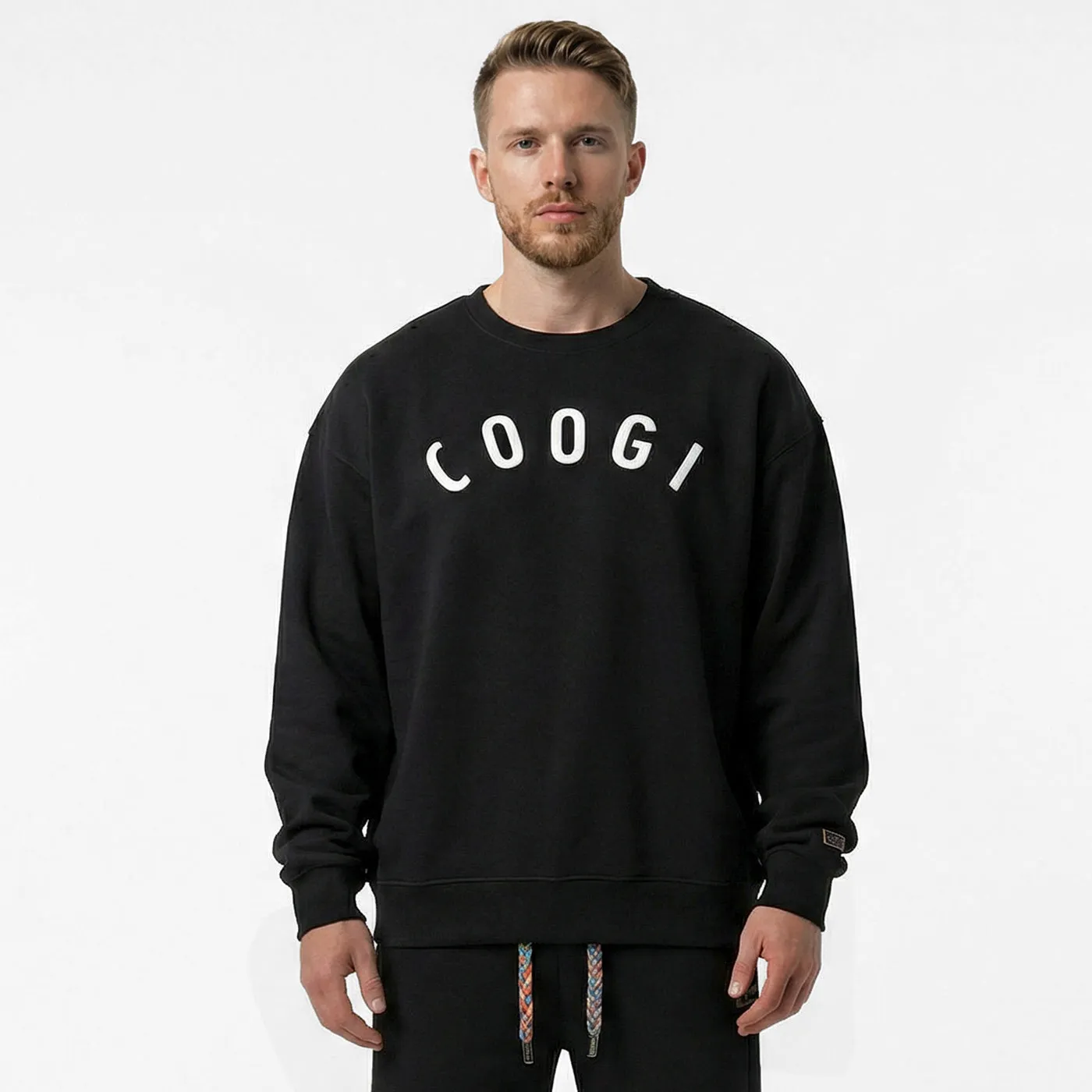 COOGI Statement bluza fleece oversized negru