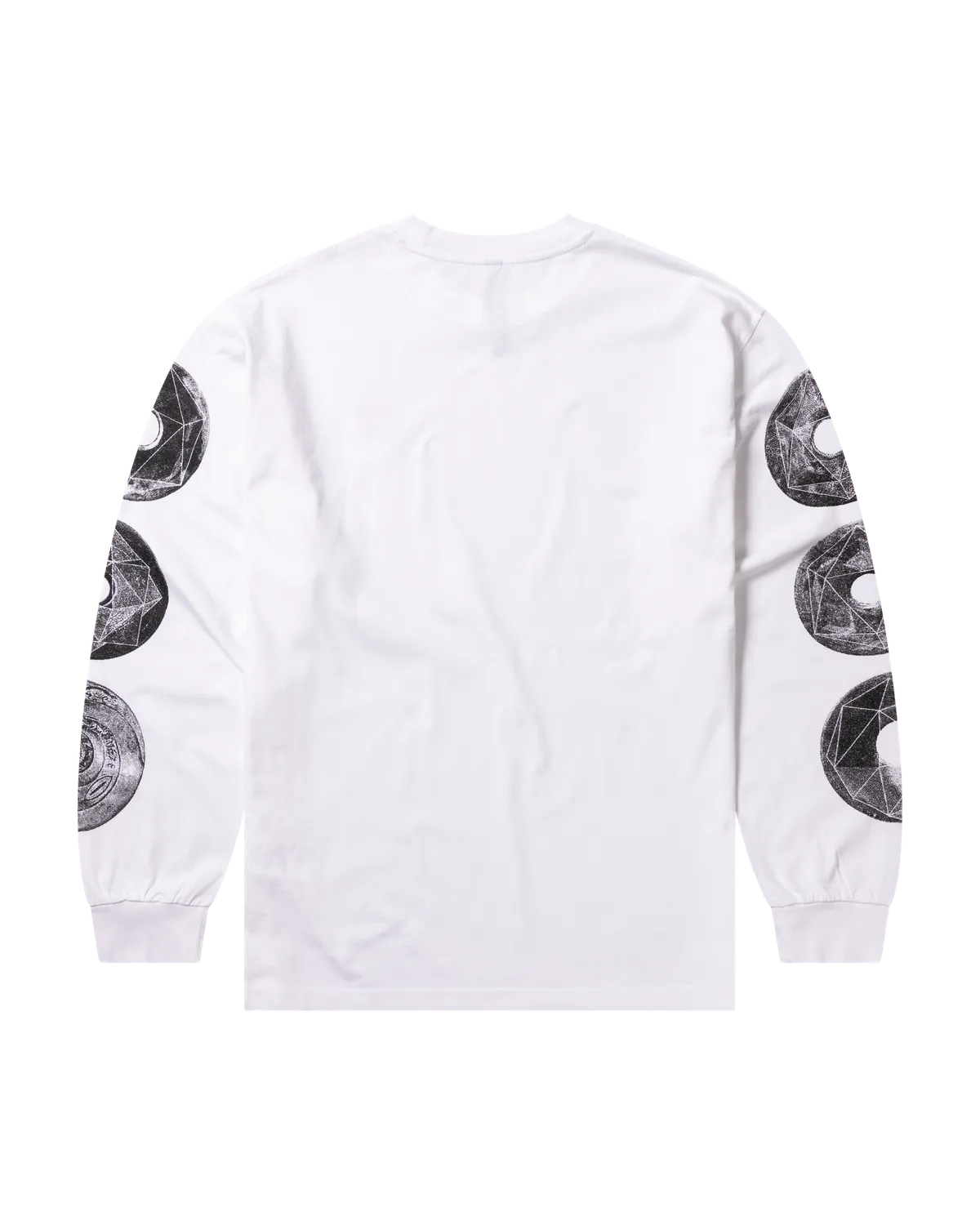 No Problemo Dropa tricou mânecă lungă alb bumbac