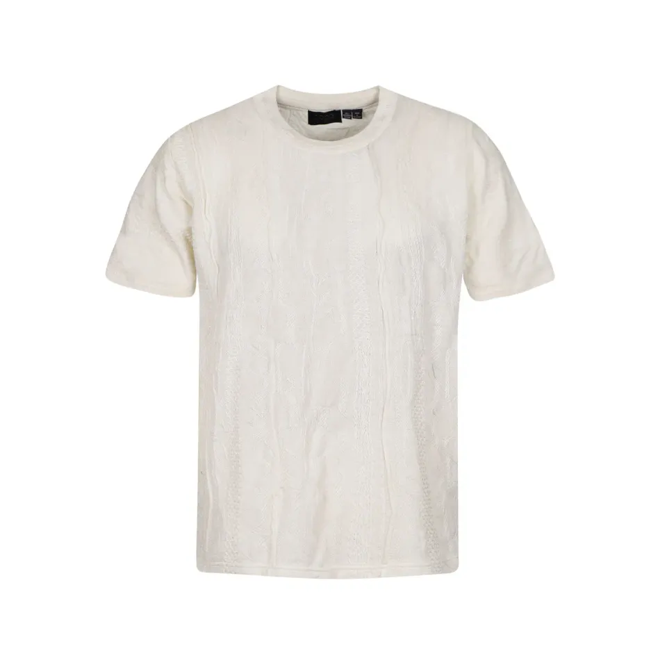 COOGI Cloud Dancer Tricou Tricotat Alb Bumbac S-4XL