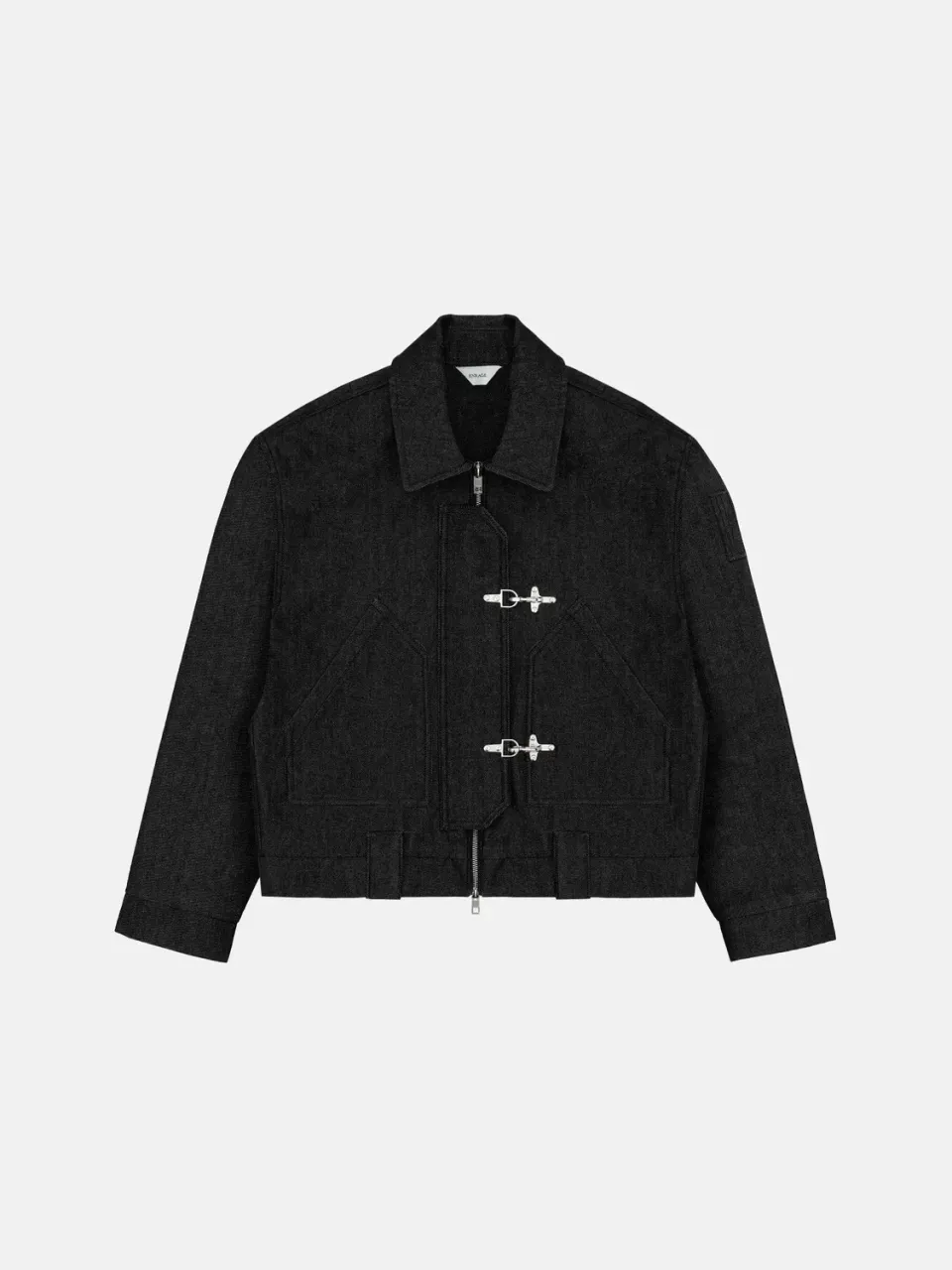 Enrage Fatigue Jacket geaca denim negru bumbac