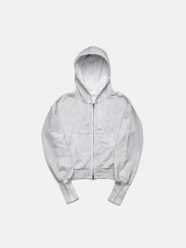 Enrage 2010 Zip Hoodie hanorac alb leopard