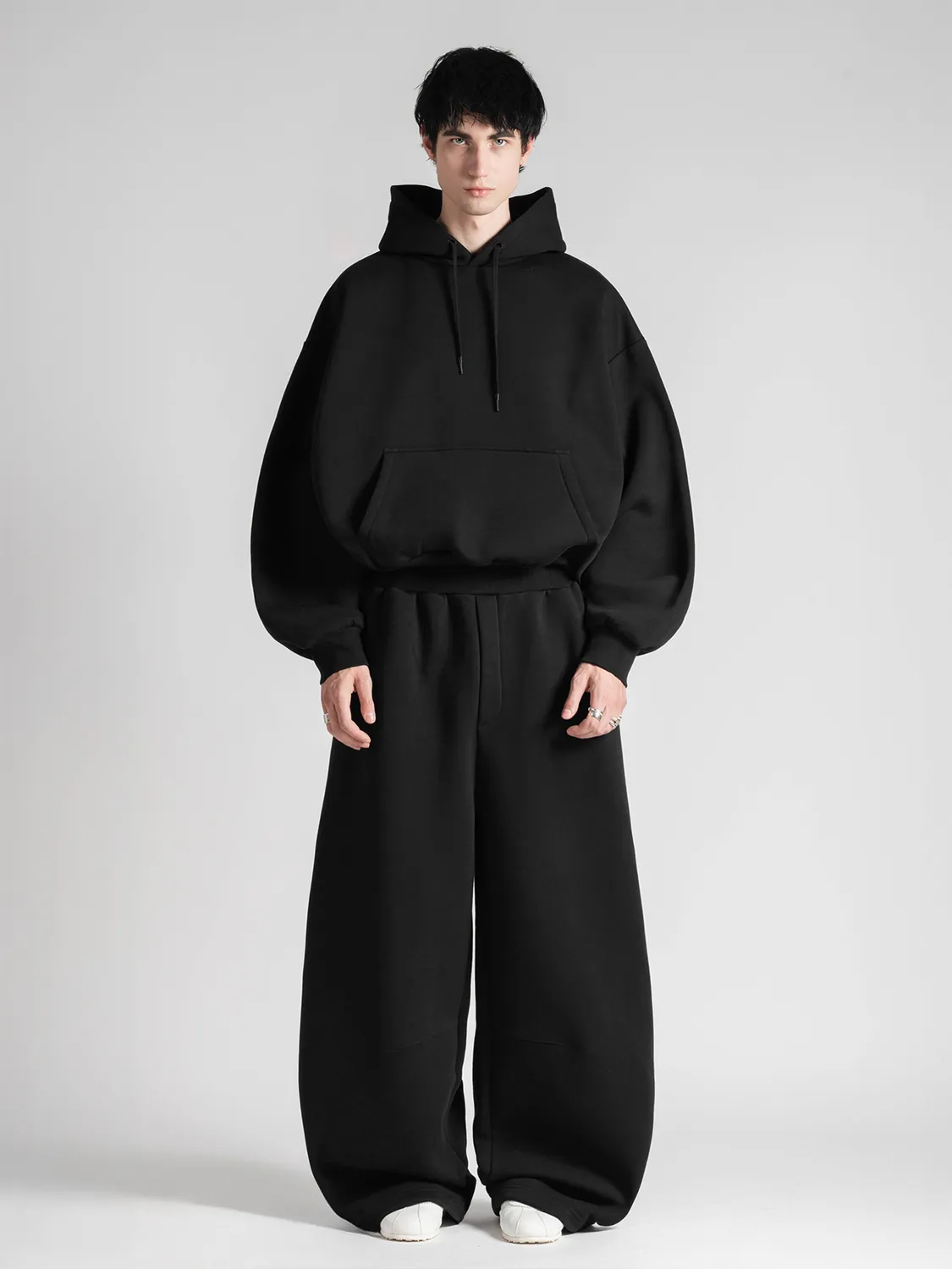 Enrage Bubble Hoodie hanorac negru gros