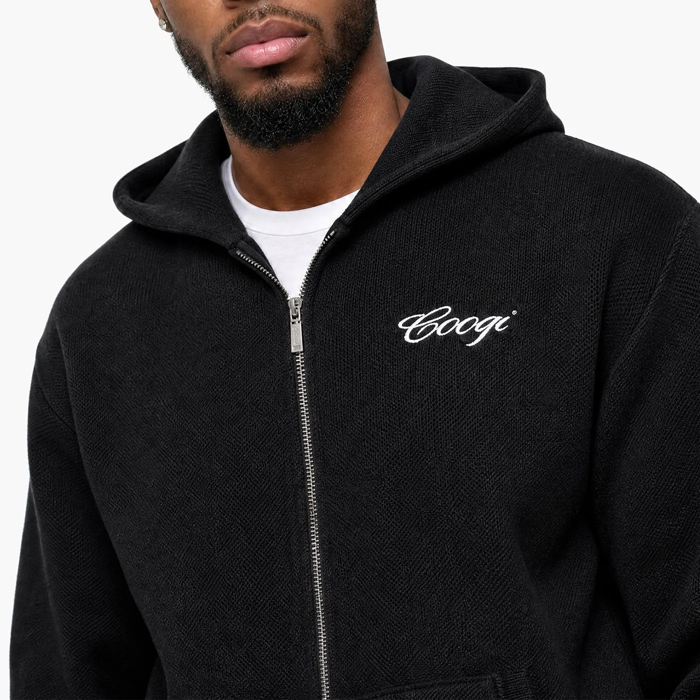 COOGI Heavy Weight Fashion Knit Hoody hanorac negru