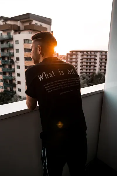 CREATEDBY What is Art tricou negru bumbac